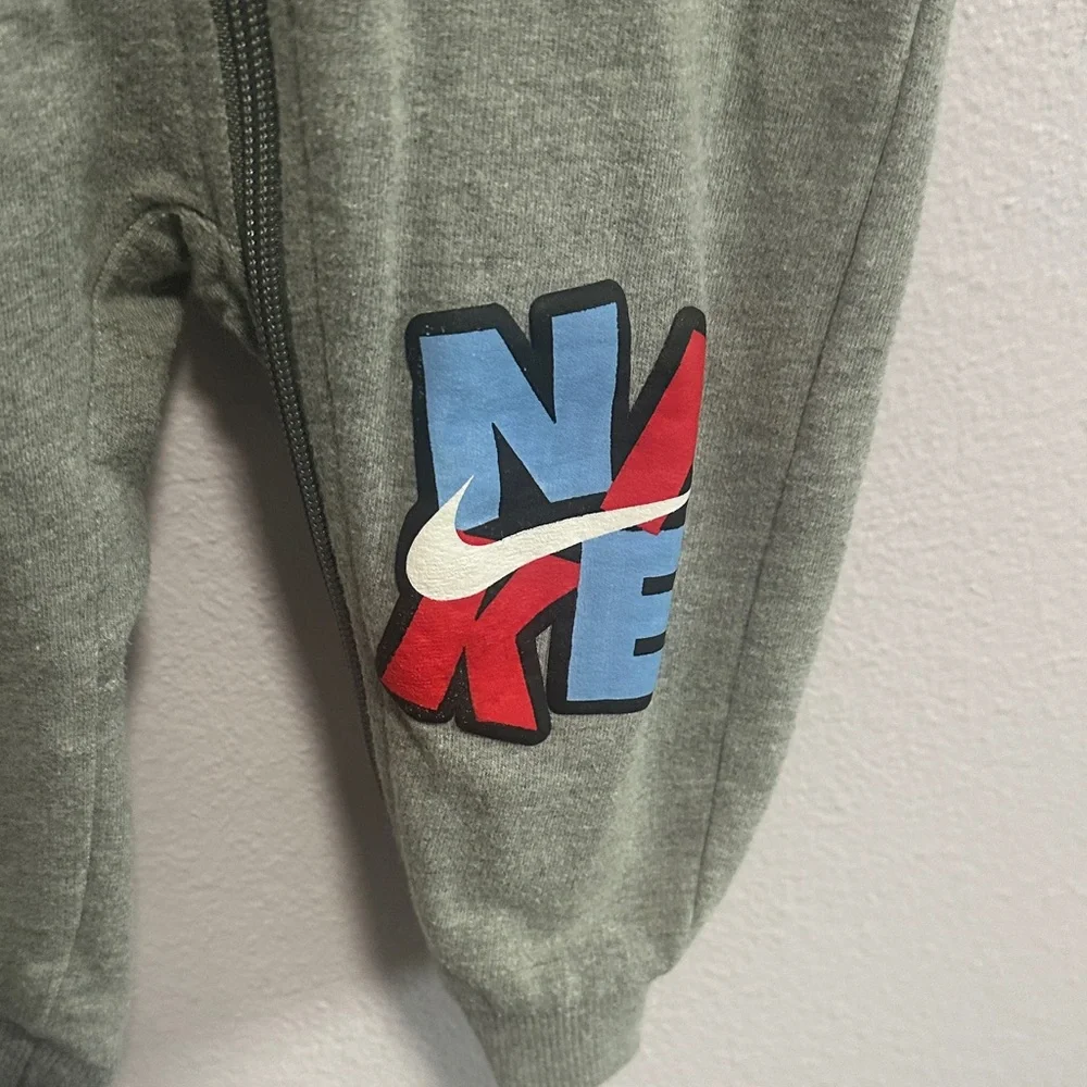 Nike Kids Gray Hooded Zip Up